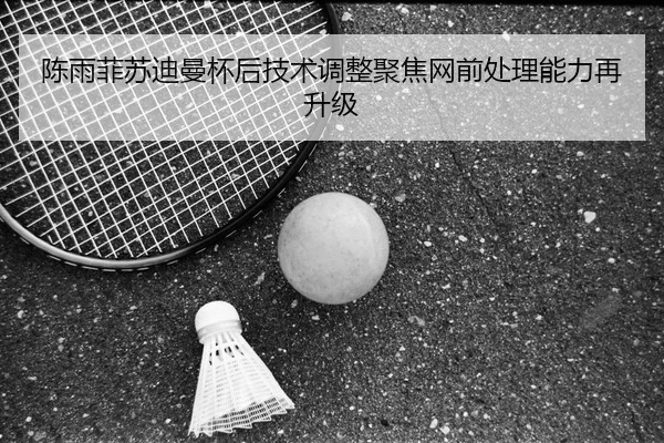 陈雨菲苏迪曼杯后技术调整聚焦网前处理能力再升级